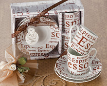 Load image into Gallery viewer, &quot;Love Espress&quot; Porcelain Espresso Cups (Set of 2) - ArtisanoDesigns