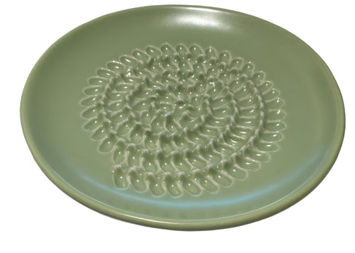 Aglio e Olio Grater & Dipping Plate - Sage Green - ArtisanoDesigns