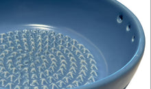 Load image into Gallery viewer, Garlic Grater Bowl with Herb Stripper – Horizon Blue - ArtisanoDesigns