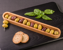 Load image into Gallery viewer, Tastings Olive and App Canoe - ArtisanoDesigns