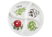 Load image into Gallery viewer, &quot;Four Seasons&quot; Serving / Dipping Platter WHITE