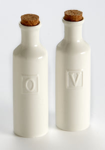 'O+V' Oil and Vinegar Bottle Cruet Set - ArtisanoDesigns