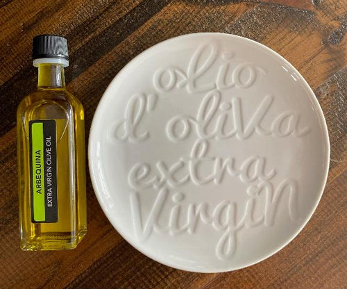 Aglio d'Oliva Extra Virgin Dipping & Serving Plate NEW! - ArtisanoDesigns