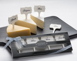 "Cinq à sept" Gourmet Cheese Markers (Set of 4) Party Favor - ArtisanoDesigns